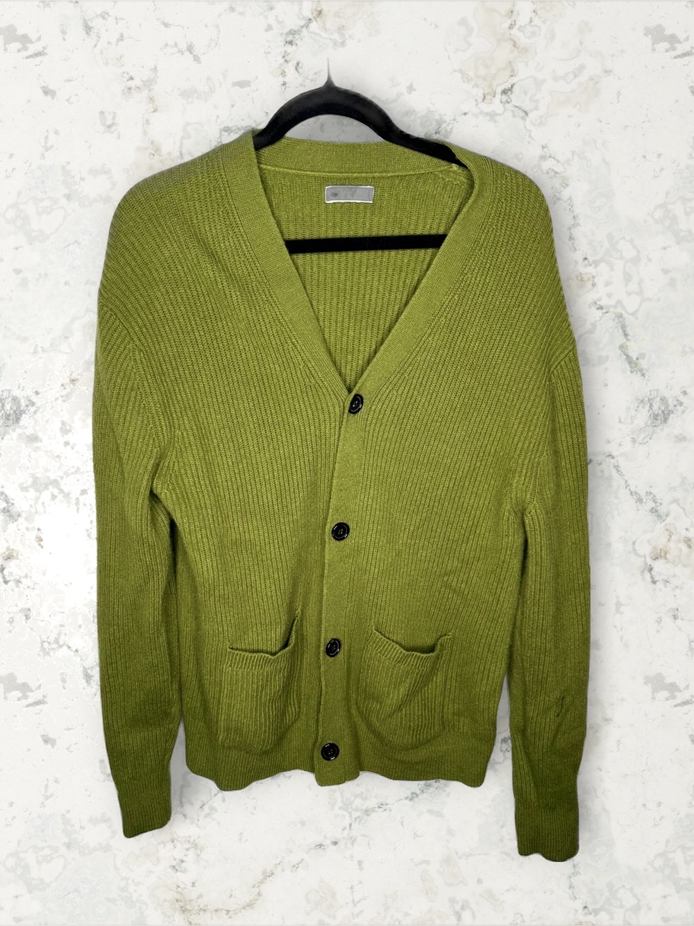 Italic Wool Cashmere Cardigan L